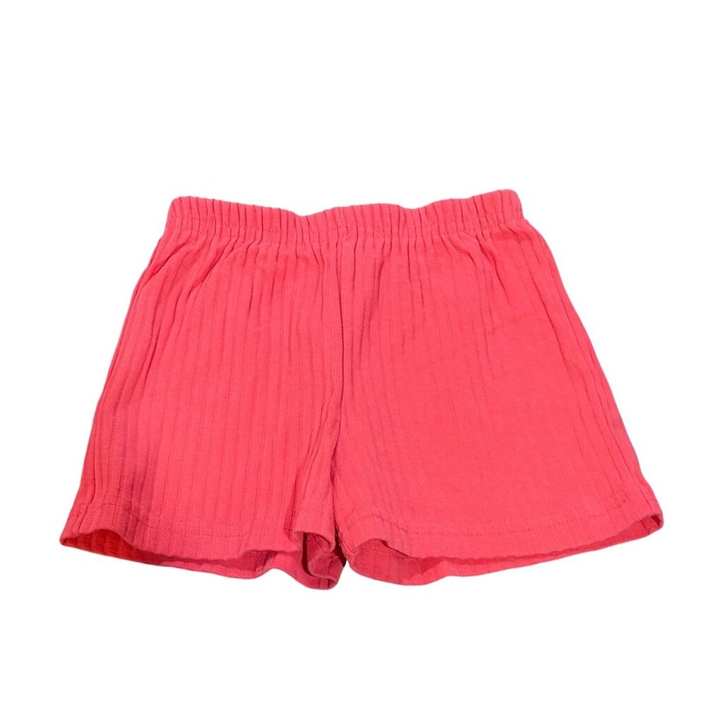 VTG Kids Girls 3T Pink Ribbed‎ Comfy Flowy Shorts Casual Summer Wear Playtime